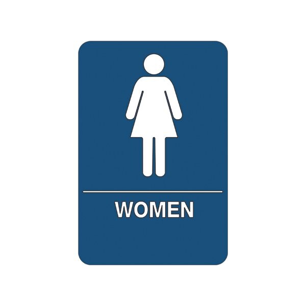Bsc Preferred Women Restroom ADA Compliant Plastic Sign BUY00087469 - main
